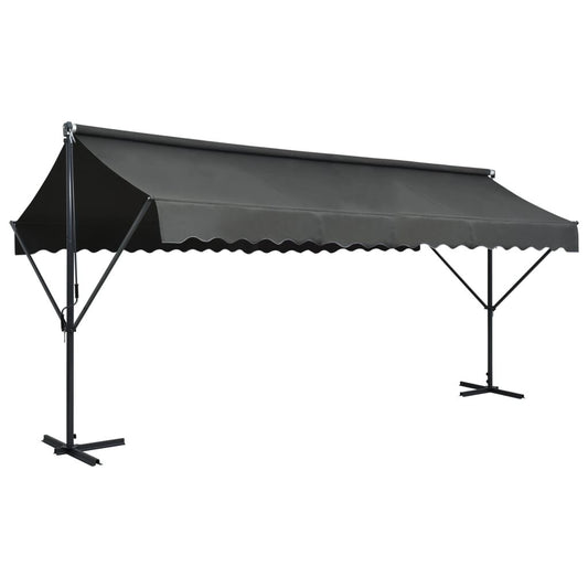 Vidaxl Toldo De Pie Independiente Gris Antracita 500x300 Cm_0
