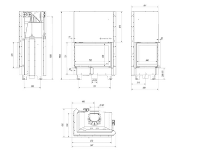 Bricosol Chimenea De Leña De Acero Kratki Mba Izquierda 17 Kw Ø 200 Puerta Elevable_4