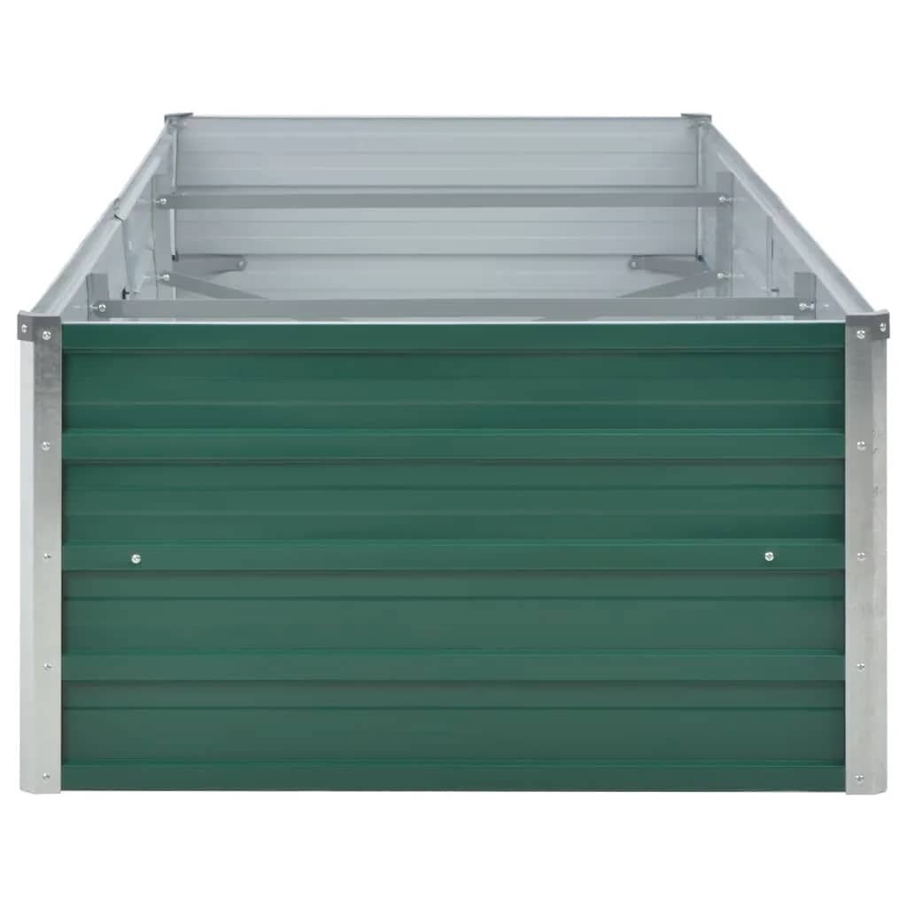 Arriate De Jardín De Acero Galvanizado Verde 240x80x45 Cm_4
