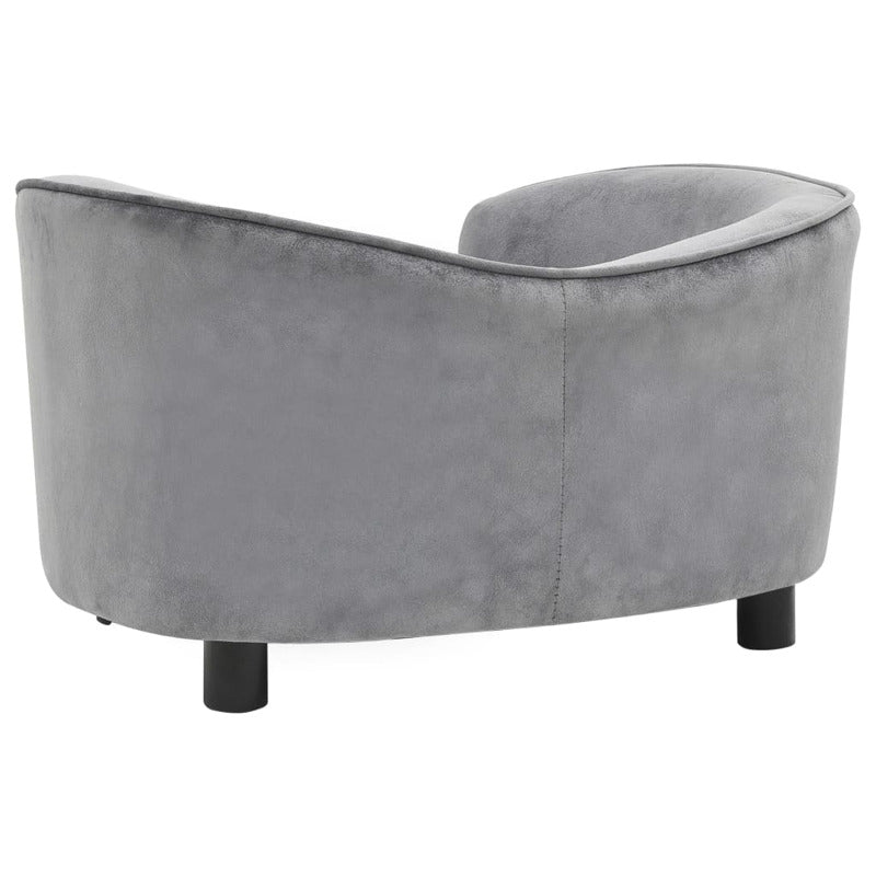 Vidaxl Sofá Para Perros Felpa Gris 69x49x40 Cm_5