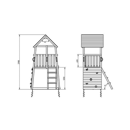 Parque Infantil Masgames Belvedere L Con Columpio Individual.