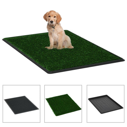 Vidaxl Inodoro Mascotas Con Bandeja Césped Artificial Verde 76x51x3 Cm_1