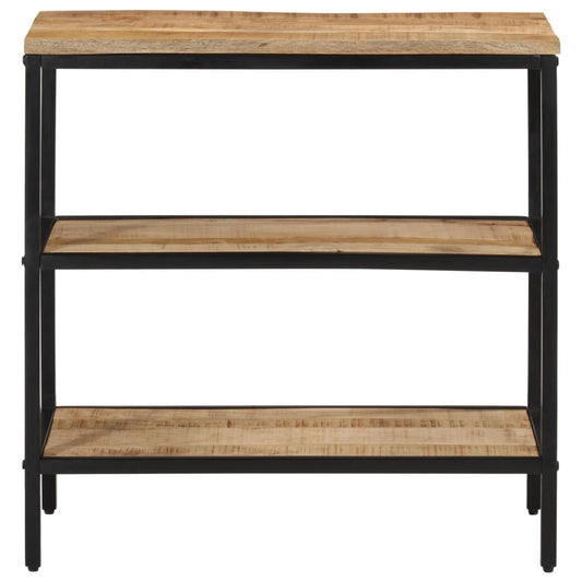 Mesa Consola Madera Maciza De Mango Rugosa 70x35x70 Cm_0