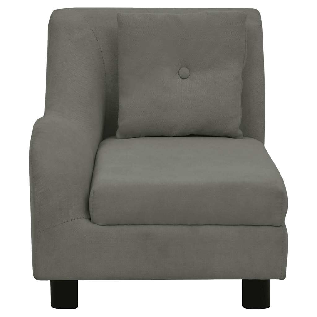 Vidaxl Sofá Para Perros Con Almohada Gris Oscuro Felpa 83x44x44 Cm_4