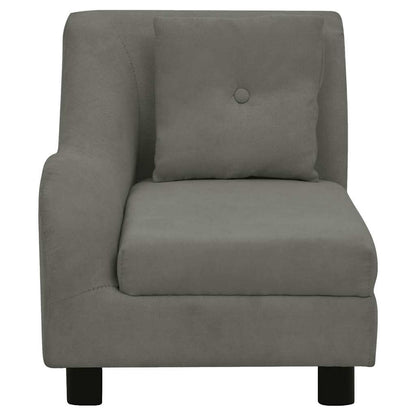 Vidaxl Sofá Para Perros Con Almohada Gris Oscuro Felpa 83x44x44 Cm_4