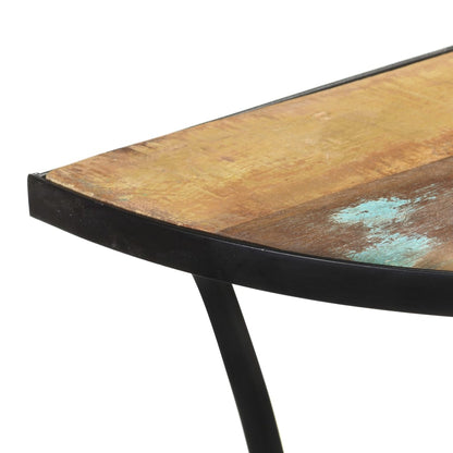 Mesa Auxiliar De Madera Maciza Reciclada 110x40x77 Cm_4