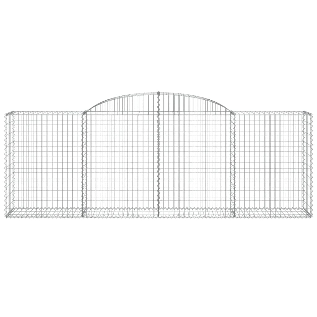 Cestas De Gaviones 4 Uds Forma De Arco Hierro 300x50x100/120 Cm_3