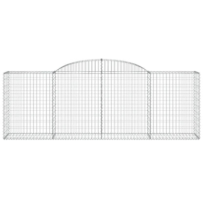Cestas De Gaviones 9 Uds Forma De Arco Hierro 300x50x100/120 Cm_3