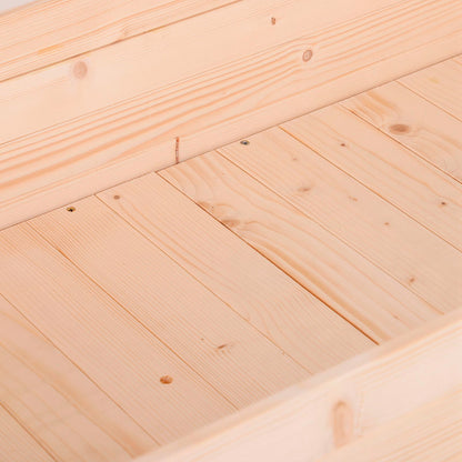 Outsunny Huerto Urbano Elevado Madera 122,5x56,5x76 Cm ​tela No Tejida Natural_3