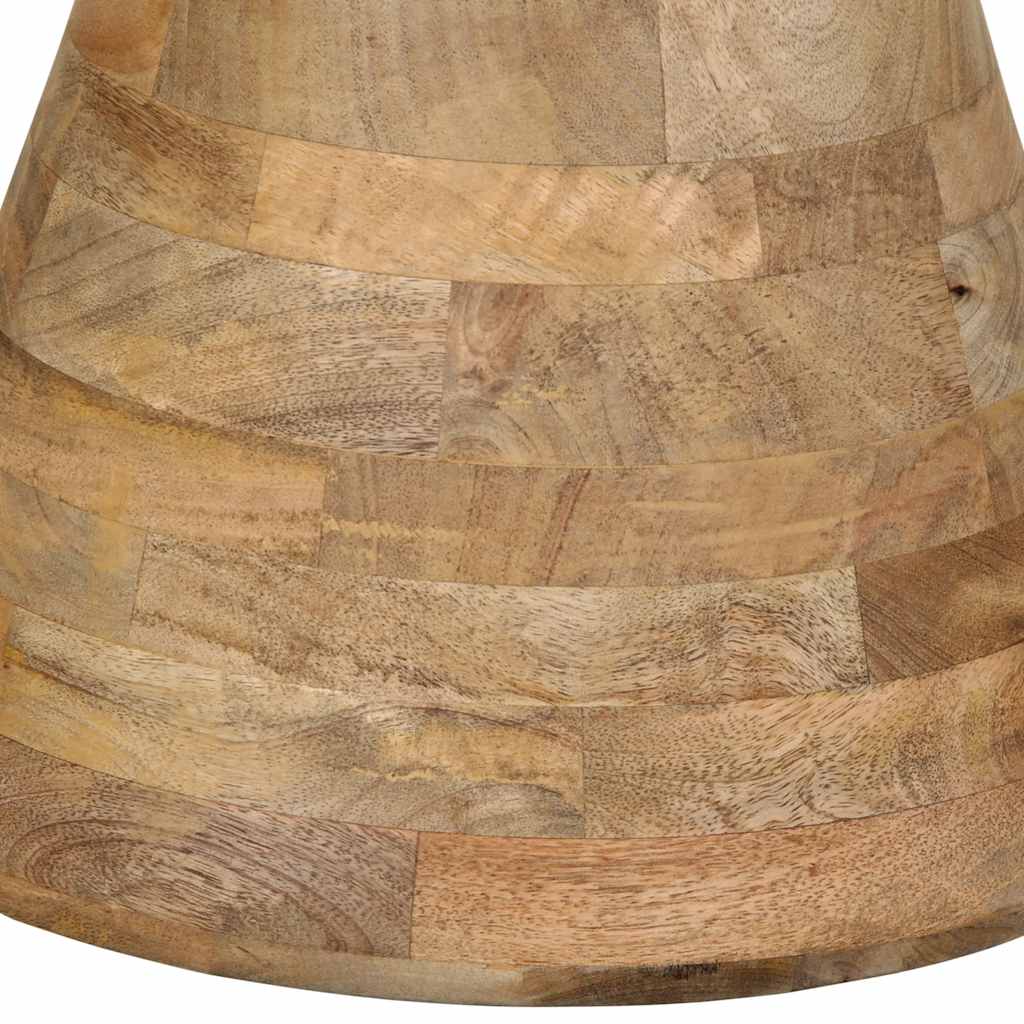 Mesa Auxiliar Madera Maciza De Mango Ø50x40 Cm_4
