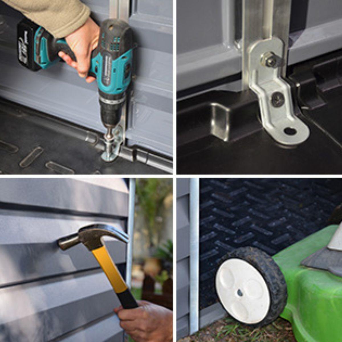 Cobertizo de jardín Skylight Deco gris deco Canopia by Palram 185x154 cm