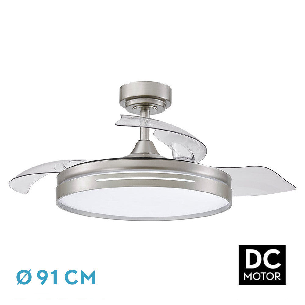 Ventilador Dc 48w Micenas Niquel 3asp.91d 6velocidades 4800lm 3000-4000-6000k Remoto+memoria+temporizador 24_0