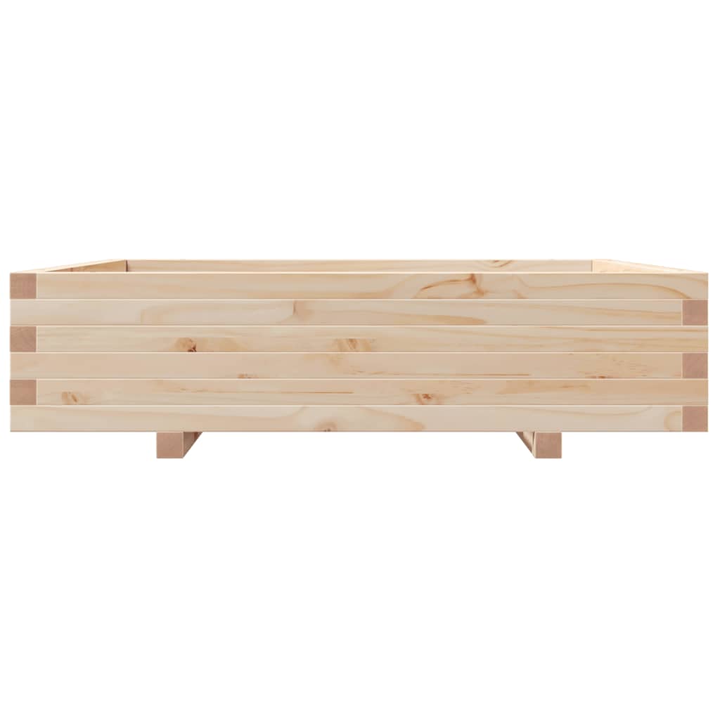 Jardinera Madera Maciza De Pino 100x100x26,5 Cm_4