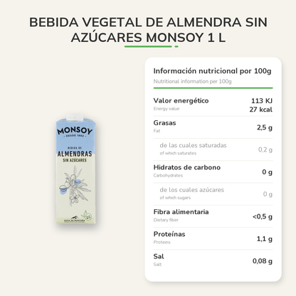 Información nutricional