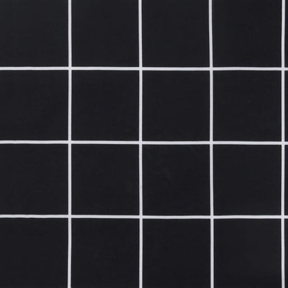 Vidaxl Cojín De Banco Jardín Tela Oxford A Cuadros Negro 100x50x7 Cm_5