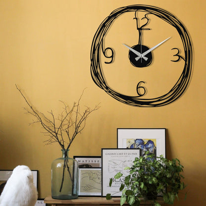 Reloj De Pared Metal Sencillo