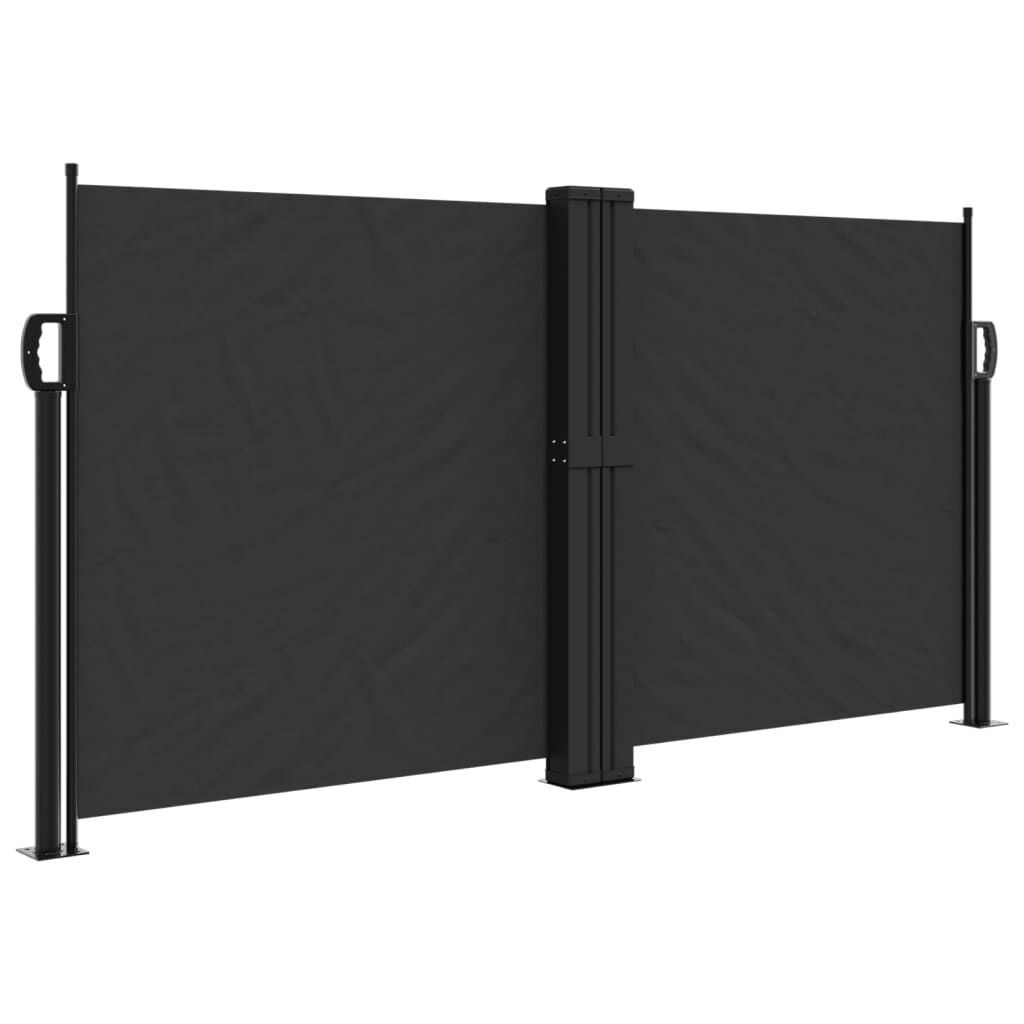 Vidaxl Toldo Lateral Retráctil Negro 120x1000 Cm_0