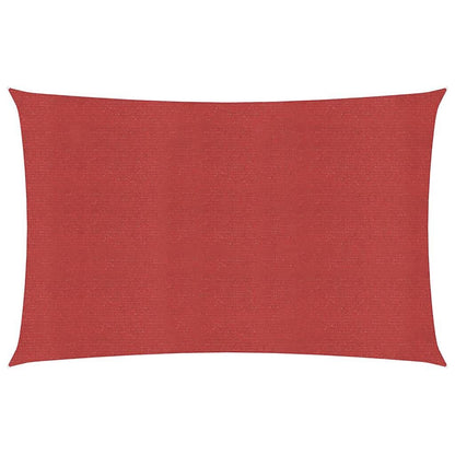 Vidaxl Toldo De Vela Rojo Hdpe 160 G/m² 2,5x4,5 M_0