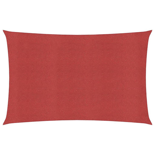 Vidaxl Toldo De Vela Hdpe Rojo 160 G/m² 2,5x5 M_0