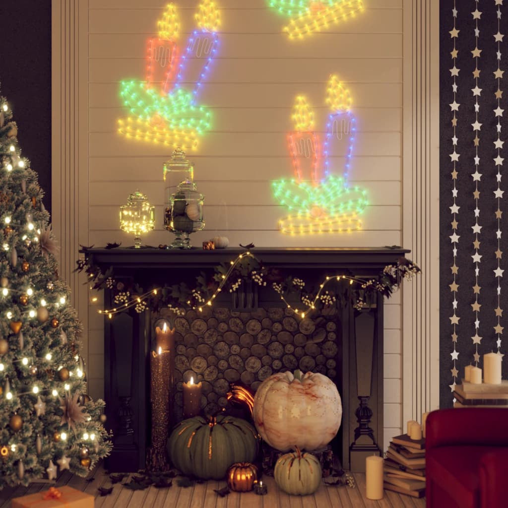 Vidaxl Figura De Velas De Navidad Con 144 Led 70x42 Cm_1