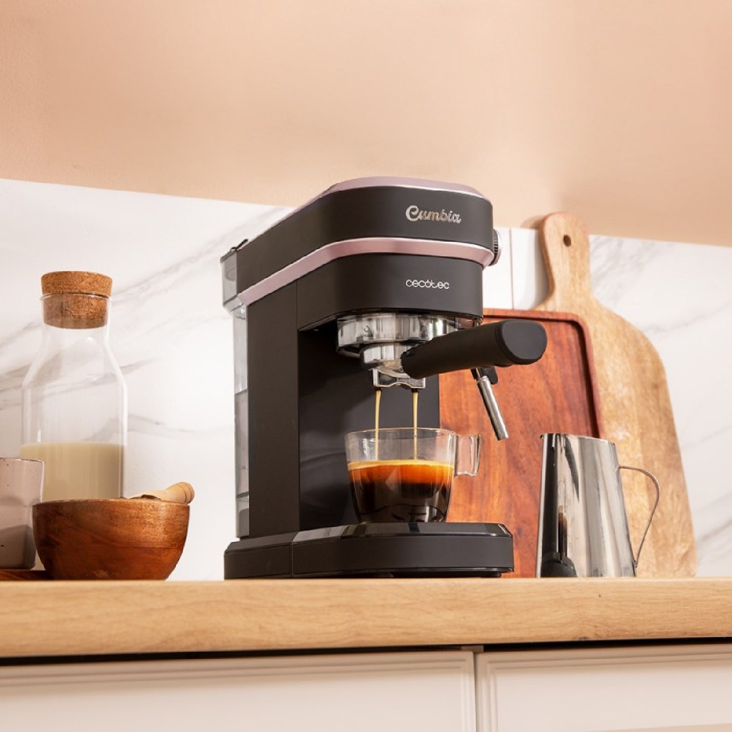 Cecotec Cafetera Express Cafetera Espresso Cafelizzia 890 Rose_3