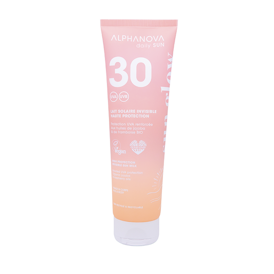 Leche solar invisible spf30 Alphanova 150ml