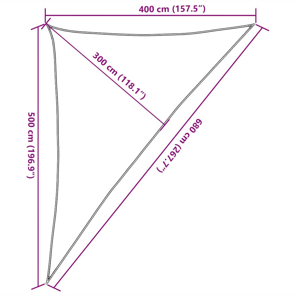Vidaxl Toldo De Vela Hdpe Terracota 160 G/m² 4x5x6,8 M_2