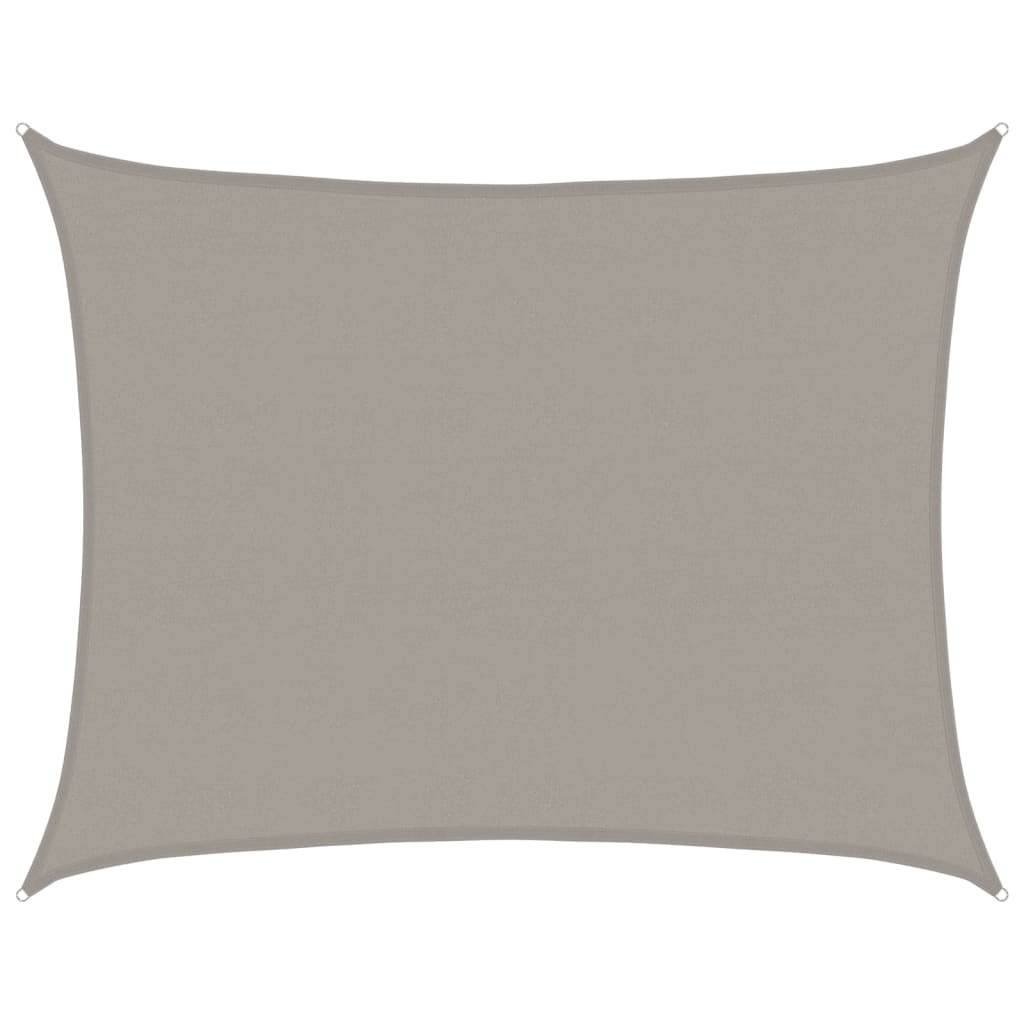 Toldo De Vela Rectangular Hdpe Gris Claro 160 G/m² 6x7 M_0