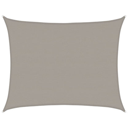 Toldo De Vela Rectangular Hdpe Gris Claro 160 G/m² 6x7 M_0