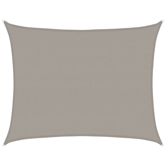 Toldo De Vela Rectangular Hdpe Gris Claro 160 G/m² 6x7 M_0