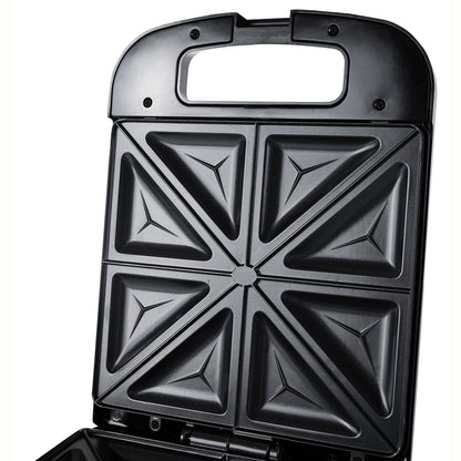 Sandwichera, 4 Sandwiches, Placas Antiadherentes, Tostado Perfecto, Acero Inoxidable, Compacta Adler Ad3055 2000w