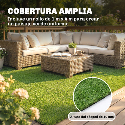 Outsunny Césped Artificial 1m X 4m_3