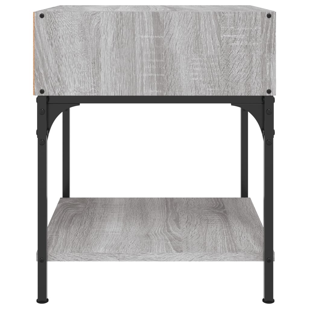 Mesita De Noche 2 Uds Madera Ingeniería Gris Sonoma 40x41x50 Cm_4
