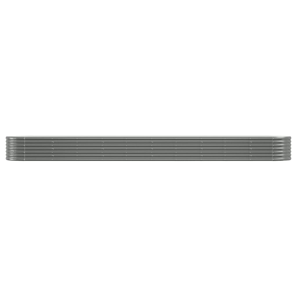 Jardinera Arriate Acero Galvanizado Gris 440x80x36 Cm_2