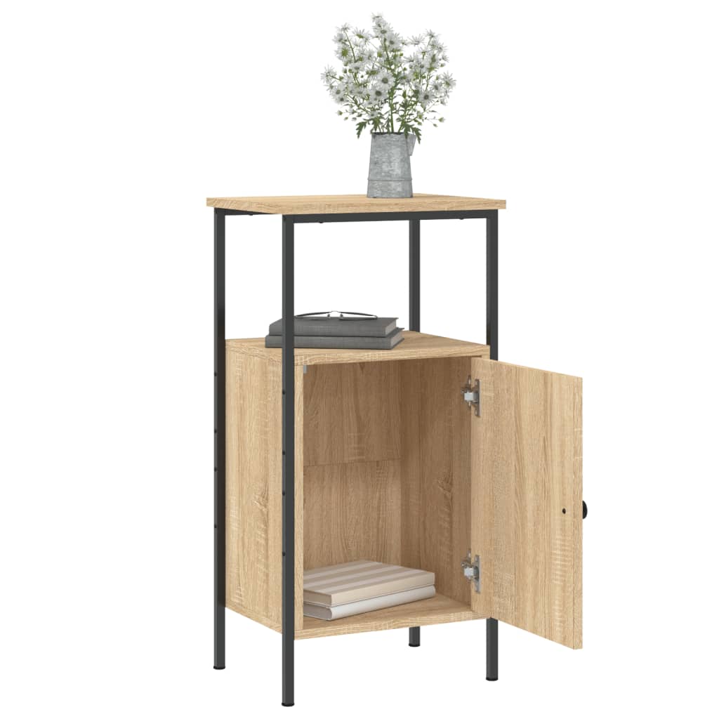 Mesitas Noche 2 Uds Madera Ingeniería Roble Sonoma 41x31x80 Cm_2