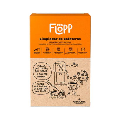 Pack 2 x Limpiador Cafeteras 1 estuche x 2 sobres Flopp