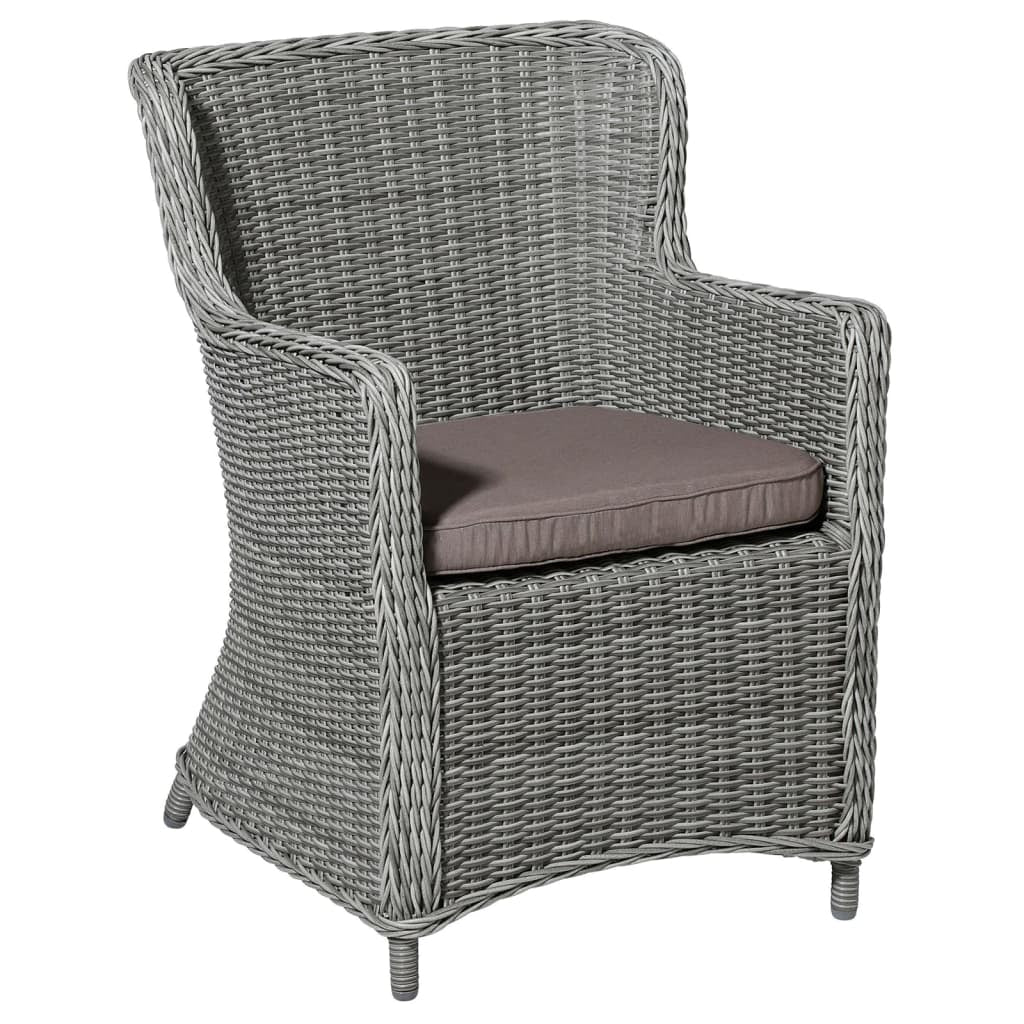 Madison Cojín Para Silla De Mimbre De Jardín Panama Gris Taupé 48x48cm_1