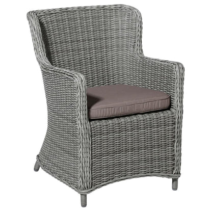 Madison Cojín Para Silla De Mimbre De Jardín Panama Gris Taupé 48x48cm_1