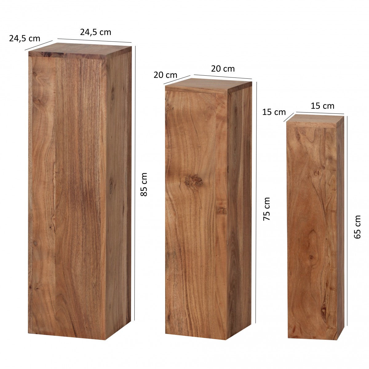 Juego De 3 Mesas De Madera_3