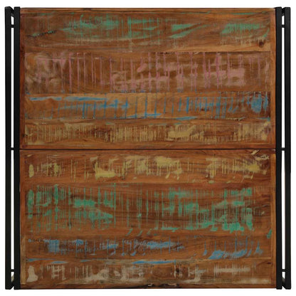 Mesa De Centro Multicolor 100x100x35 Cm Madera Maciza Reciclada_2