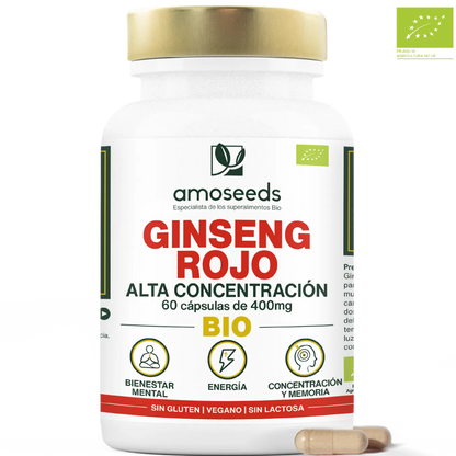 Ginseng Rojo Bio, Alta Concentración | 60 Cápsulas_0
