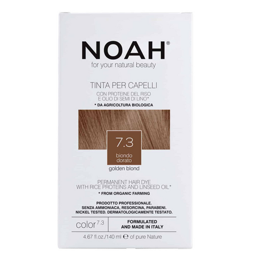 Tinte capilar rubio dorado Noah 140 ml (7.3)