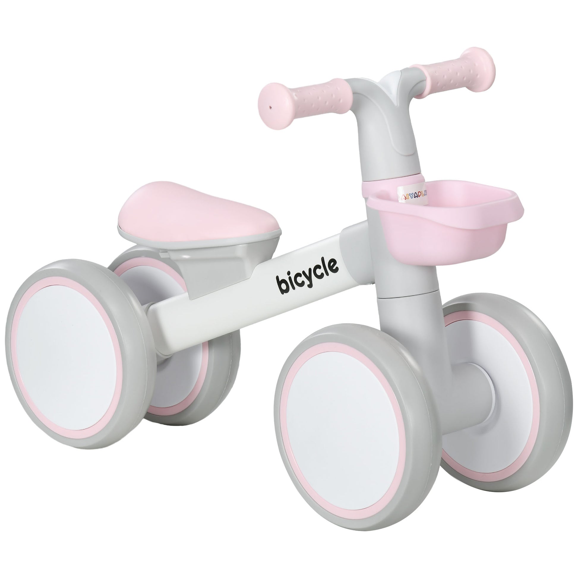 Aiyaplay Bicicleta Sin Pedales Para Niños De 12-36 Meses 56x27x39 Cm Rosa_0