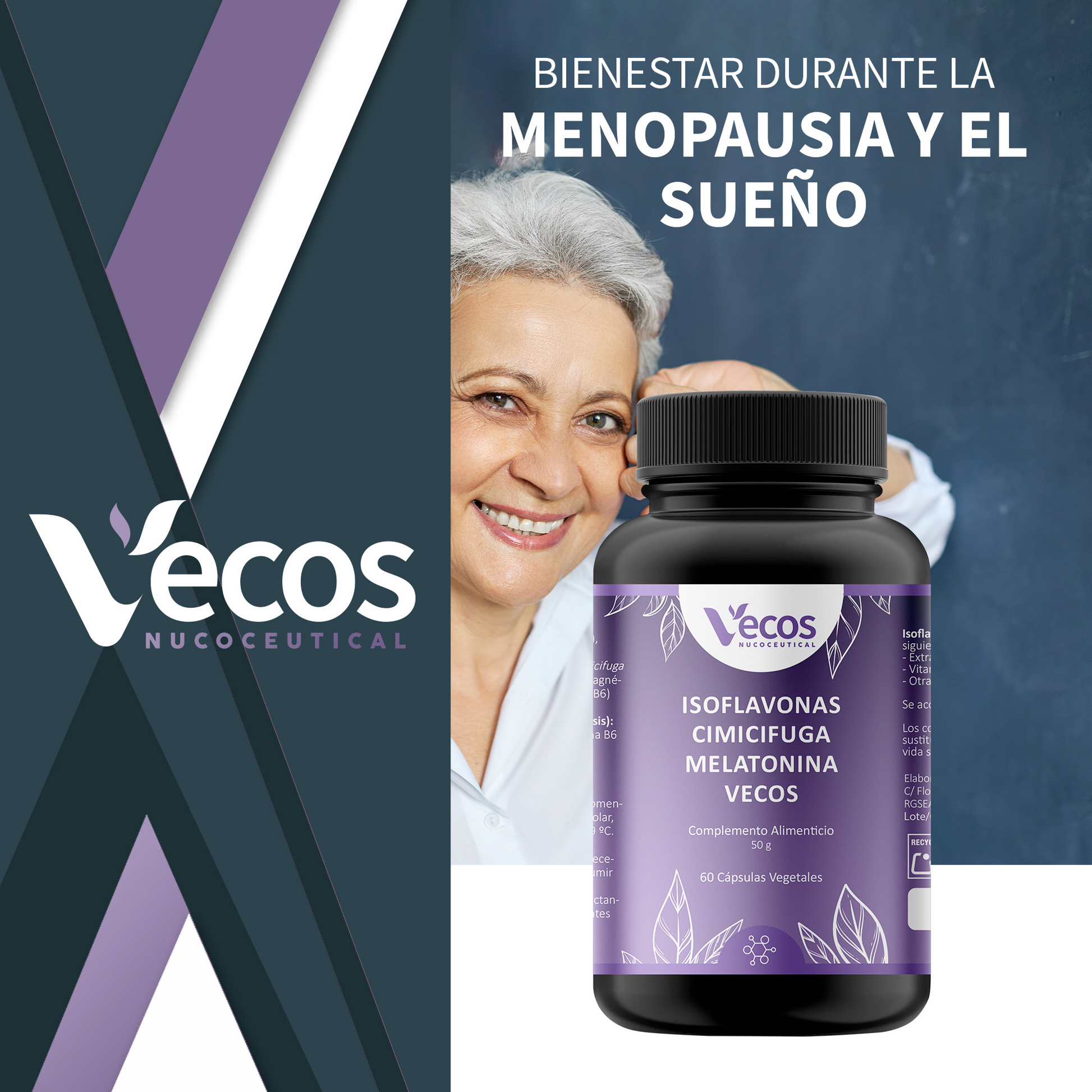 Sebopil Vecos 60 Cápsulas | Para Cuidado De Acné Y Piel Grasa | Zinc, Bardana Y Vitaminas B_1