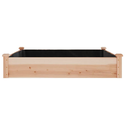 Jardinera Arriate Con Forro Madera Maciza Abeto 120x60x25 Cm_4