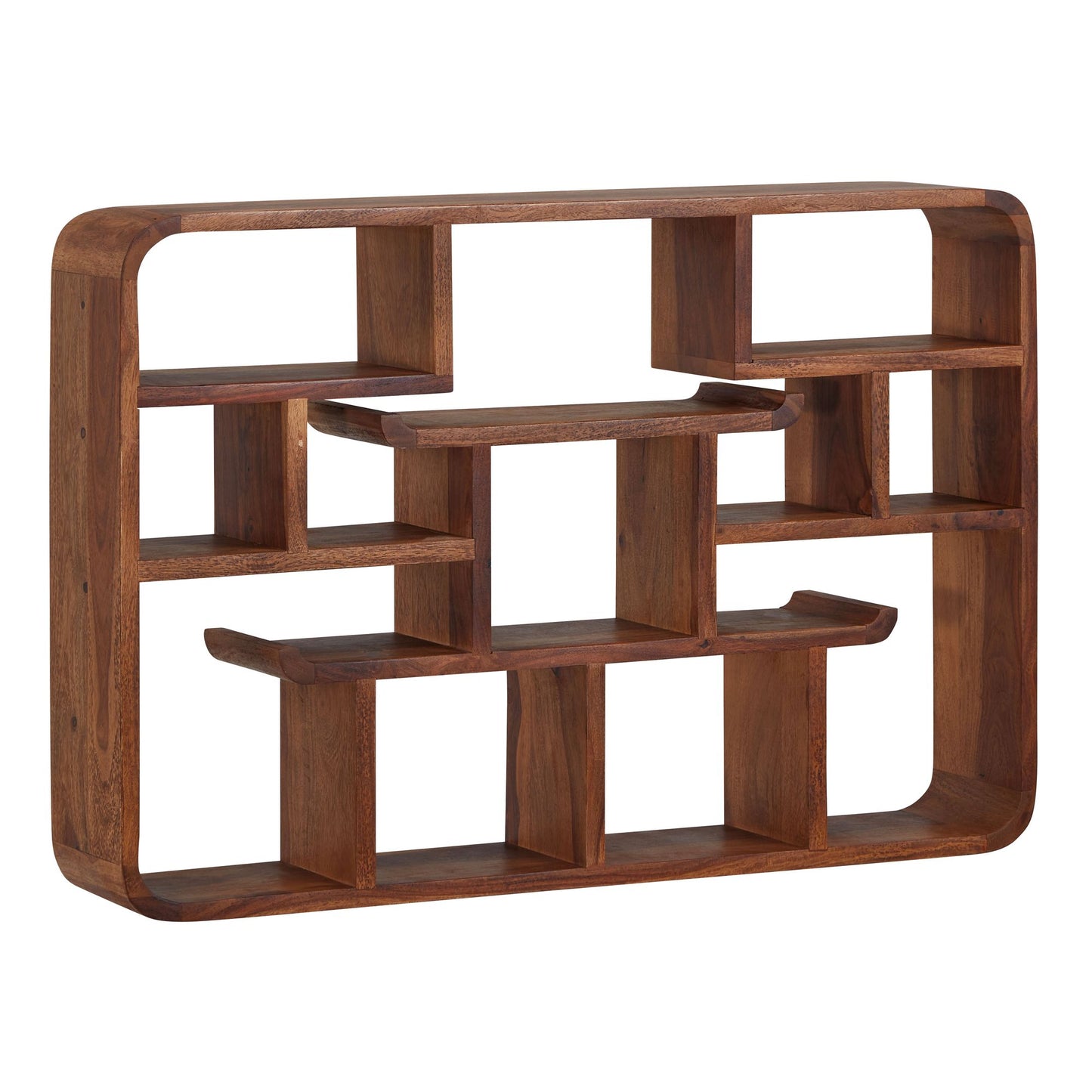 Estantería De Pared 80x55x15 Cm Madera Maciza De Sheesham_0