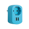 Adaptador Combi 16a +2usb 2,1a Azl Simon