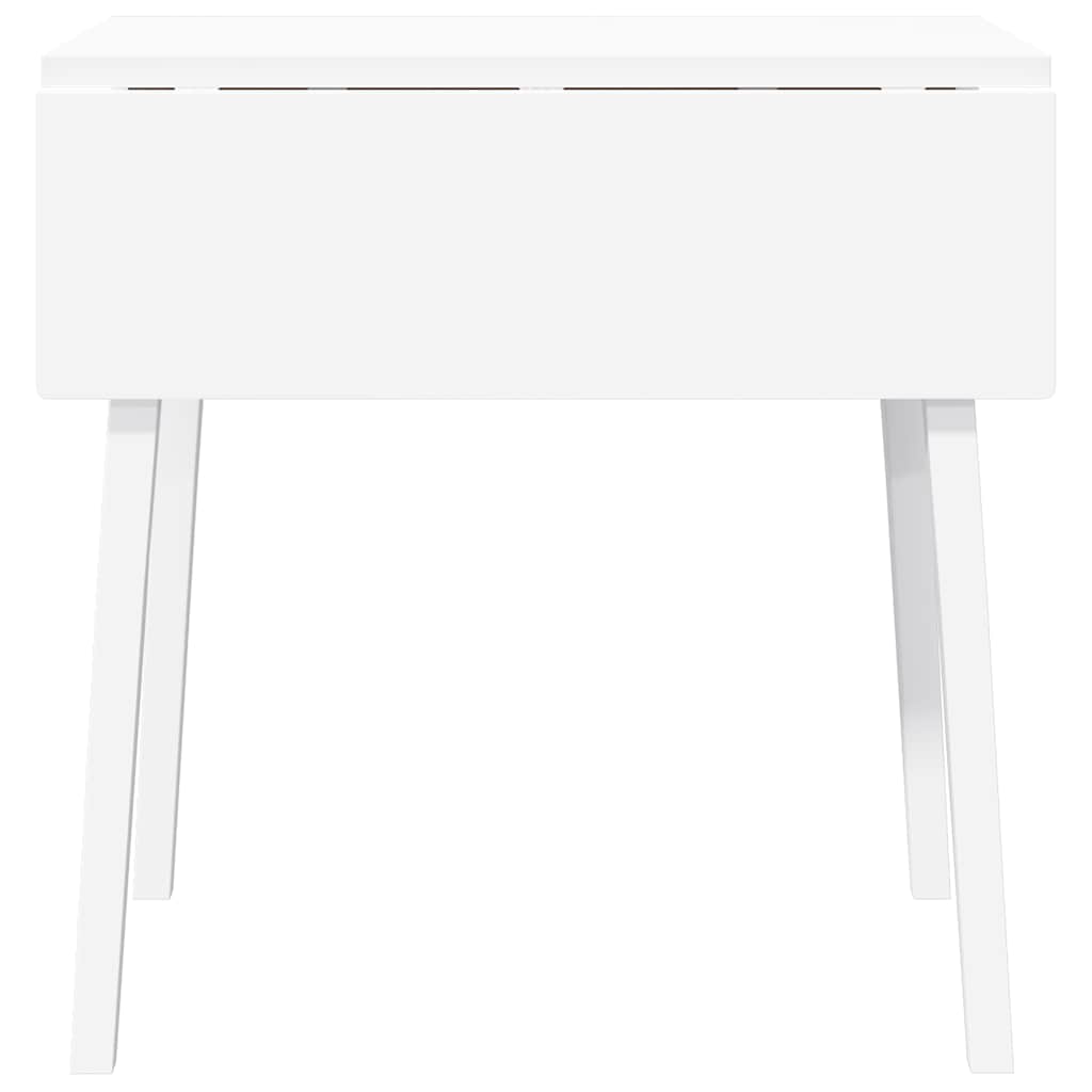 Mesa De Comedor De Madera Maciza De Caucho Blanco_3