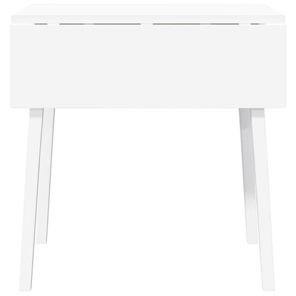 Mesa De Comedor De Madera Maciza De Caucho Blanco_3