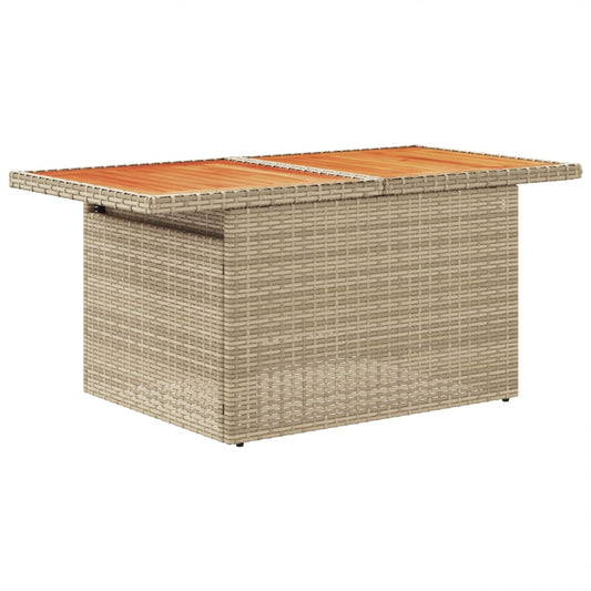 Set Sofás De Jardín 7 Piezas Y Cojines Ratán Sintético Beige / Vetonek_0